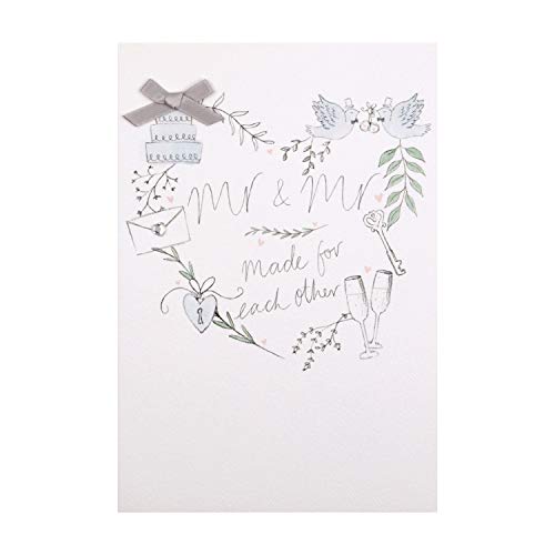 Hallmark Glückwunschkarte zur Hochzeit, modernes Design mit Schmucksteinen und Schleifen Hallmark Glückwunschkarte zur Hochzeit, modernes Design mit Schmucksteinen und Schleifen von Hallmark