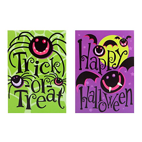Hallmark Halloween-Einladungen "Spinnen und Fledermäuse", 6 Stück, 11120649 von Hallmark