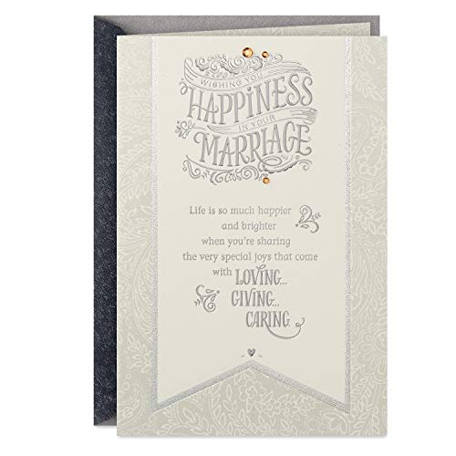 Hallmark Hochzeitskarte, Brautparty-Karte (Wishing You Happiness in Your Marriage) von Hallmark
