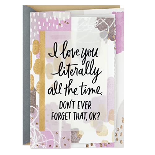 Hallmark Jahrestagskarte für Ehemann, Ehefrau, Freund, Freundin (Love You All The Time) von Hallmark