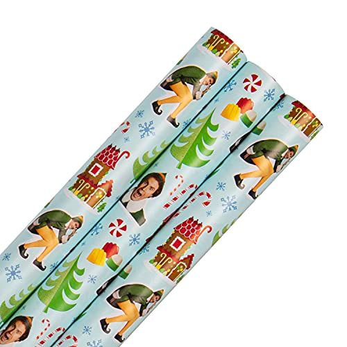 Hallmark Weihnachts-Geschenkpapier, 3 Stück, je 4 m, 1 Buddy der Elf Design Hallmark Weihnachts-Geschenkpapier, 3 Stück, je 4 m, 1 Buddy der Elf Design von Hallmark