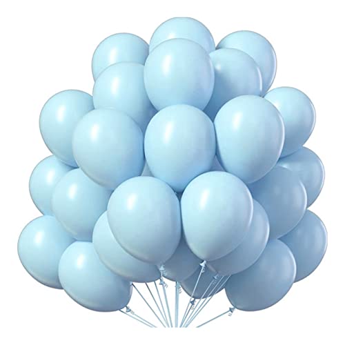 Haloppe Latex-Luftballons, dekorativ, exquisit, romantisch, Herz, rund, Latexballons, Spielzeug, blaue Herzen, 50 Stück von Haloppe
