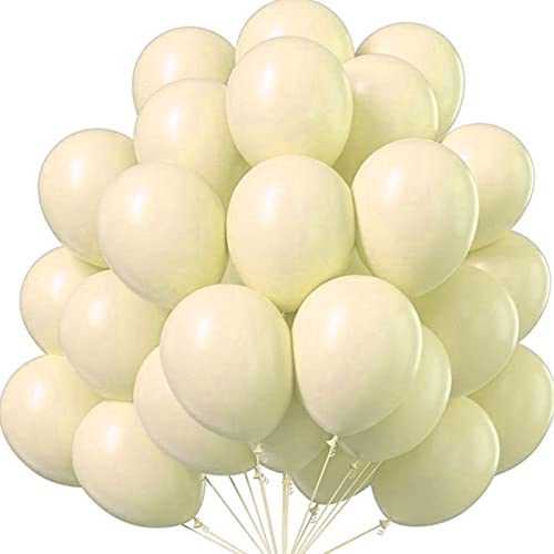 Haloppe Latex-Luftballons, dekorativ, exquisit, romantisch, Herz, rund, Latexballons, Spielzeug, gelbe Herzen, 50 Stück von Haloppe