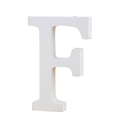 Haloppe Stehender Buchstabe freistehender weißer Holzbuchstabe zarte Heimdekoration F Haloppe Stehender Buchstabe freistehender weißer Holzbuchstabe zarte Heimdekoration F von Haloppe