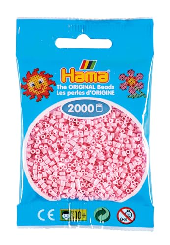 Hama 2.000 Mini-Perlen (kleine Perlen, Ø 2,5 mm) Rosa cl von Hama Perlen