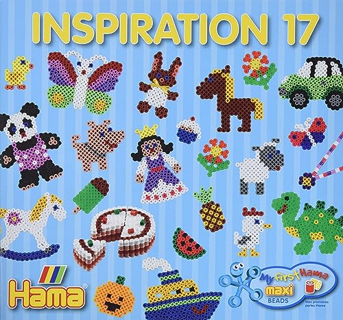 Hama Perlen 399-17 Inspiration Heft Nr. 17 Vorlagenbuch Maxi Bastelperlen mit Durchmesser 10 mm mit farbenfrohen Ideen, Motiven und Anleitungen zum Basteln, kreativer Bastelspaß für Groß und Klein Hama Perlen 399-17 Inspiration Heft Nr. 17 Vorlagenbuch Maxi Bastelperlen mit Durchmesser 10 mm mit farbenfrohen Ideen, Motiven und Anleitungen zum Basteln, kreativer Bastelspaß für Groß und Klein von Hama