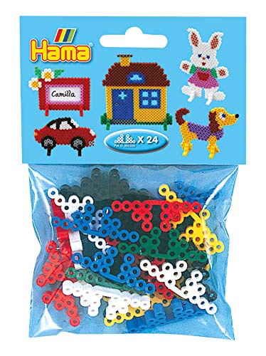 Hama Perlen 645 Motivstützen für Motive aus Midi Bügelperlen mit Durchmesser 10 mm, 24 Stück, Zubehör, kreativer Bastelspaß für Groß und Klein von Hama