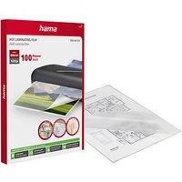 100 hama Laminierfolien glänzend für A4 125 micron 100 hama Laminierfolien glänzend für A4 125 micron von Hama