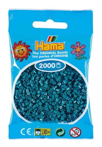 Hama 2.000 Mini-Perlen (kleine Perlen, �2,5 mm) p� blau von Hama
