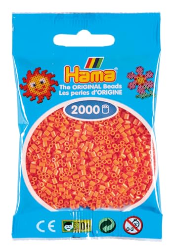 Hama 2.000 Mini-Perlen (kleine Perlen, Ø2,5 mm) Apricot von Hama