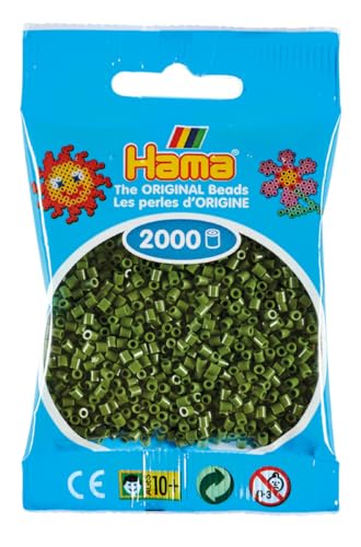 Hama 2.000 Mini-Perlen (kleine Perlen, �2,5 mm) Gr�n OL von Hama Perlen
