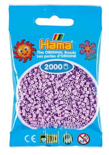 Hama 2.000 Mini-Perlen (kleine Perlen, Ø2,5 mm) flieder von Hama