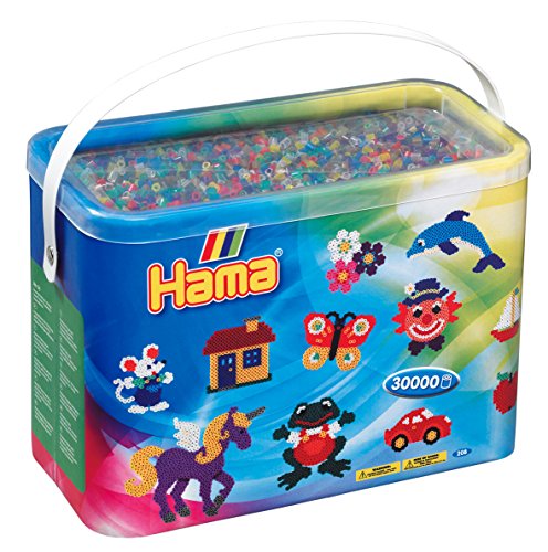 Hama - 208-53 - Basteln - Midi Barrel - 30000 Perlen - gemischt - transparent Hama - 208-53 - Basteln - Midi Barrel - 30000 Perlen - gemischt - transparent von Hama