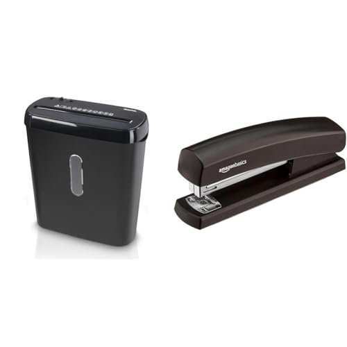 Hama Aktenvernichter Einzug Aktenvernichter professionell Home Office & Amazon Basics Heftgerät mit 1.000 Heftklammern, 1-pro Packung, Schwarz Hama Aktenvernichter Einzug Aktenvernichter professionell Home Office & Amazon Basics Heftgerät mit 1.000 Heftklammern, 1-pro Packung, Schwarz von Hama