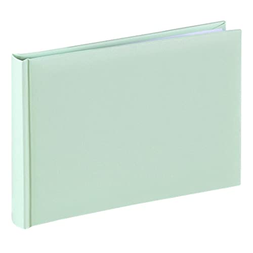 Hama Fotoalbum 24x17 cm (Fotobuch mit 36 weißen Seiten, Album mit Pergamin-Trennblättern, Photoalbum zum Selbstgestalten und Einkleben) grün pastell von Hama