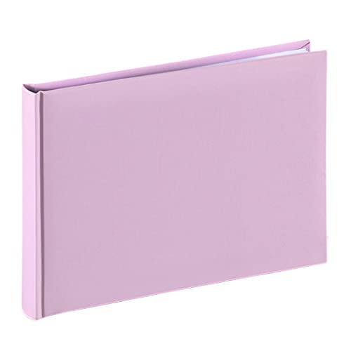 Hama Fotoalbum 24x17 cm (Fotobuch mit 36 weißen Seiten, Album mit Pergamin-Trennblättern, Photoalbum zum Selbstgestalten und Einkleben) rosa pastell von Hama