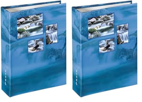 Hama Minimax-Album "Singo", 13x16,5 cm, 100 Seiten, aqua (Packung mit 2) von Hama
