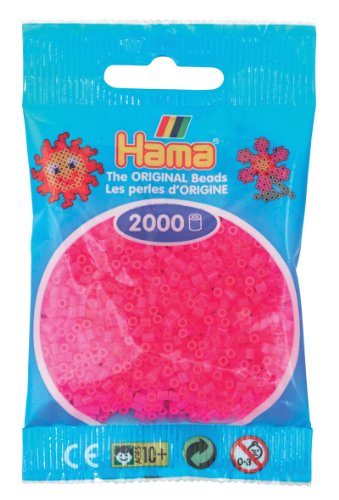 Hama Perlen, Mini-Größe 2.5mm Fuchsia neon Hama Perlen, Mini-Größe 2.5mm Fuchsia neon von Hama