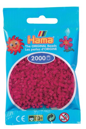 Hama Perlen, Mini-Größe 2.5mm granatrot von Hama