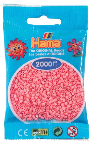 Hama Perlen 501-06 - Mini-Perlen, 2000 Stück hellrot von Hama