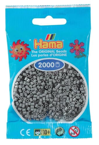 Hama Perlen 501-17 - Mini-Perlen, 2000 Stück grau Hama Perlen 501-17 - Mini-Perlen, 2000 Stück grau von Hama