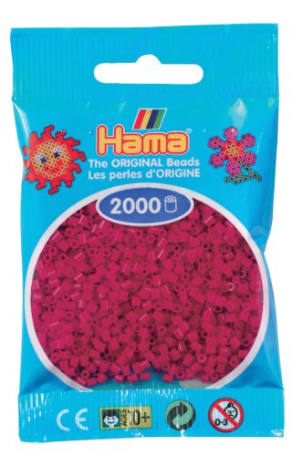 Hama Beads Mini 2.5mm Granatrot von DAN Import