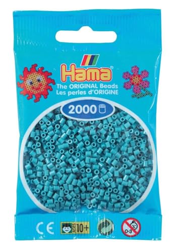Hama Perlen 501-31 - Mini-Perlen, 2000 Stück türkis Hama Perlen 501-31 - Mini-Perlen, 2000 Stück türkis von Hama