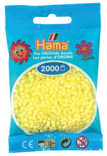 Hama Perlen, Mini-Größe 2.5mm Pastellgelb von Hama