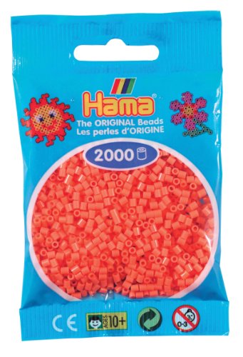 Hama Perlen 501-44 - Mini-Perlen 2000 Stück pastell-rot von Hama