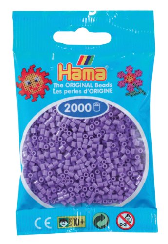 Hama Perlen 501-45 - Mini-Perlen 2000 Stück pastell-lila von Hama