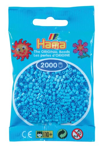 Hama Perlen, Mini-Größe 2.5mm Blassblau von DAN Import