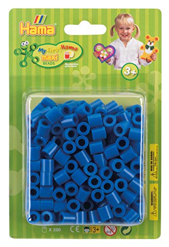Hama Perlen 8509 Bügelperlen Packung mit ca. 250 bunten Maxi Bastelperlen mit Durchmesser 10 mm in Blau, kreativer Bastelspaß für Groß und Klein Hama Perlen 8509 Bügelperlen Packung mit ca. 250 bunten Maxi Bastelperlen mit Durchmesser 10 mm in Blau, kreativer Bastelspaß für Groß und Klein von Hama