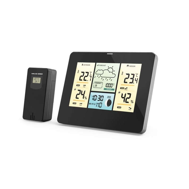 Hama Wlan-Wetterstation Mit App, Außensensor, Thermometer/Hygrometer/Barometer von Hama