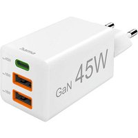 hama GaN-Ladeadapter weiß, 45 Watt hama GaN-Ladeadapter weiß, 45 Watt von Hama