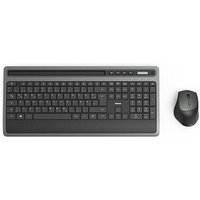 hama KMW-600 Tastatur-Maus-Set kabellos schwarz, anthrazit von Hama