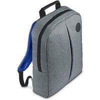 hama Laptop-Rucksack Genua Polyester grau bis 39,6 cm (15,6 Zoll) von Hama