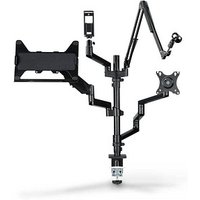 hama Monitor-Halterung 00004663 schwarz für 2 Monitore, Tischklemme hama Monitor-Halterung 00004663 schwarz für 2 Monitore, Tischklemme von Hama