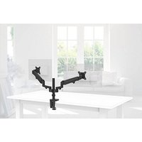 hama Monitor-Halterung FULLMOTION 00118498 schwarz für 2 Monitore, Tischklemme hama Monitor-Halterung FULLMOTION 00118498 schwarz für 2 Monitore, Tischklemme von Hama