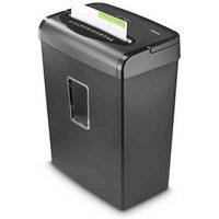 hama Prime M80 Aktenvernichter mit Partikelschnitt P-5, 2 x 12 mm, bis 8 Blatt, schwarz von Hama