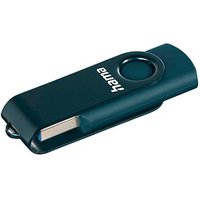 hama USB-Stick Rotate petrolblau 32 GB hama USB-Stick Rotate petrolblau 32 GB von Hama