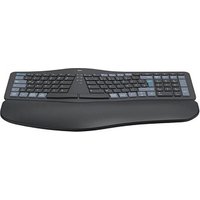 hama WK-900 ergonomische Tastatur kabellos schwarz von Hama