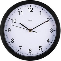 hama Wanduhr Elba weiß schwarz Kunststoff, Ø 25,0 cm hama Wanduhr Elba weiß schwarz Kunststoff, Ø 25,0 cm von Hama