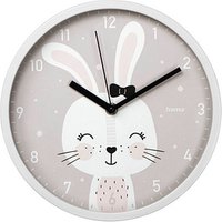 hama Wanduhr Maui grau weiß Kunststoff, Ø 25,0 cm von Hama