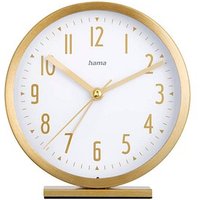 hama Wecker Skye weiß gold Kunststoff 12,0 cm, Ø 11,2 cm von Hama