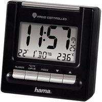 hama digitaler Funkwecker RC200 schwarz Kunststoff hama digitaler Funkwecker RC200 schwarz Kunststoff von Hama