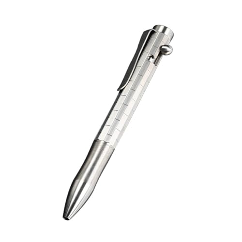 Hamans Titan Bolt Action Pen 12,5 cm mit Taschenclip nachfüllbarer Kugelschreiber kompatibel mit Standard Parker Mine von Hamans