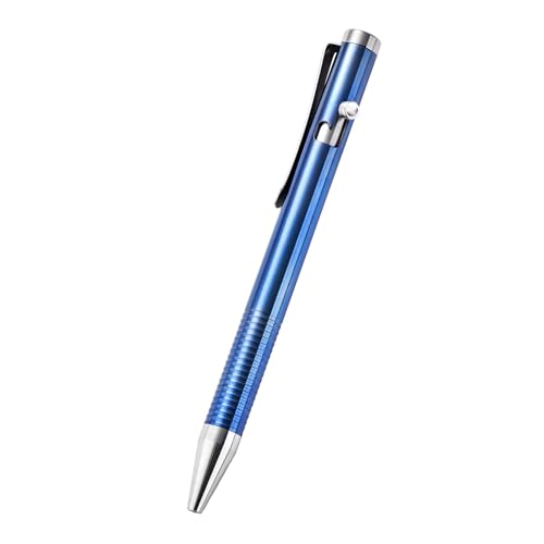Hamans Titan Bolt Action Stift mit Clip, Kugelschreiber, Taschenstift, kompakte Größe, EDC-Stift, für den täglichen Gebrauch (blau) Hamans Titan Bolt Action Stift mit Clip, Kugelschreiber, Taschenstift, kompakte Größe, EDC-Stift, für den täglichen Gebrauch (blau) von Hamans