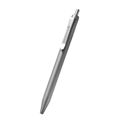 Hamans Titanium Kugelschreiber 5.31" Push Pen Clip zum Zurückziehen von Nachfüllstift für den täglichen Tragen Kompaktgröße von Hamans