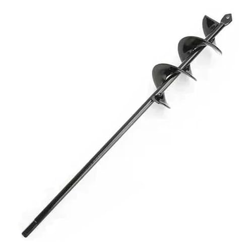 1 STÜCK Metallbohrer Stahl Gartengeräte Spiralstab Lose Erde Grabgrube Aussaat Pflanzbohrer Blumen und Bäume Pflanzenwerkzeug(4.6cmx37cm) von Hameate