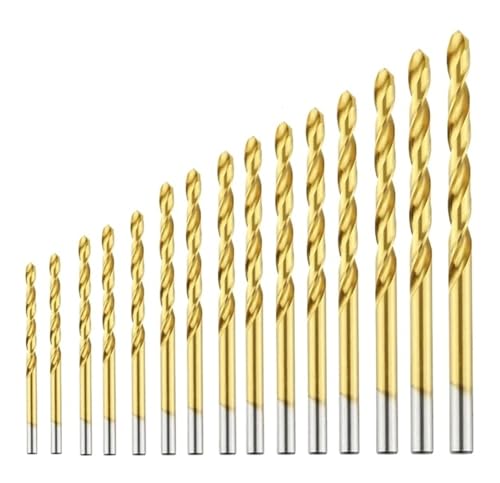 13 STÜCKE/15 STÜCKE/19 STÜCKE Kobalt-Schnellarbeitsstahl-Spiralbohrer Titanbohren Edelstahlwerkzeug Metall Edelstahlbohrer(15 pcs Cobalt) von Hameate